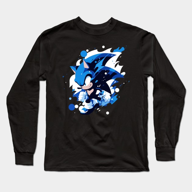 sonic Long Sleeve T-Shirt by piratesnow